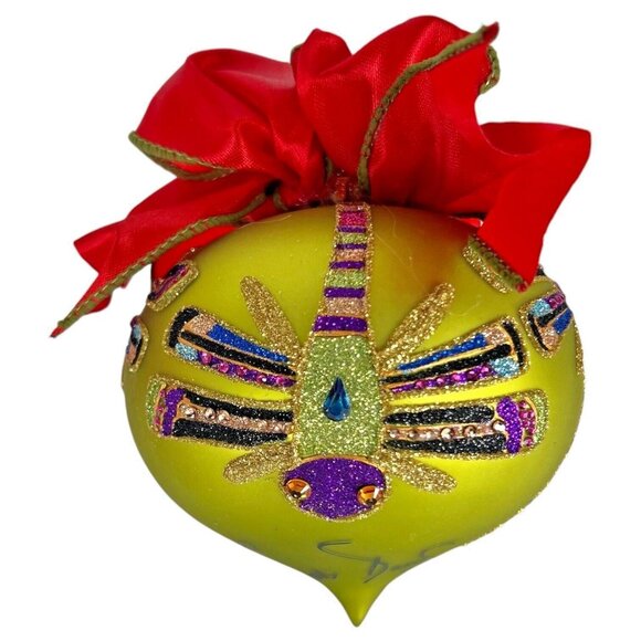 2010 St Jude Swarovski Elements Christmas Ornament Glass Dragonfly Heidi Daus - Picture 3 of 11